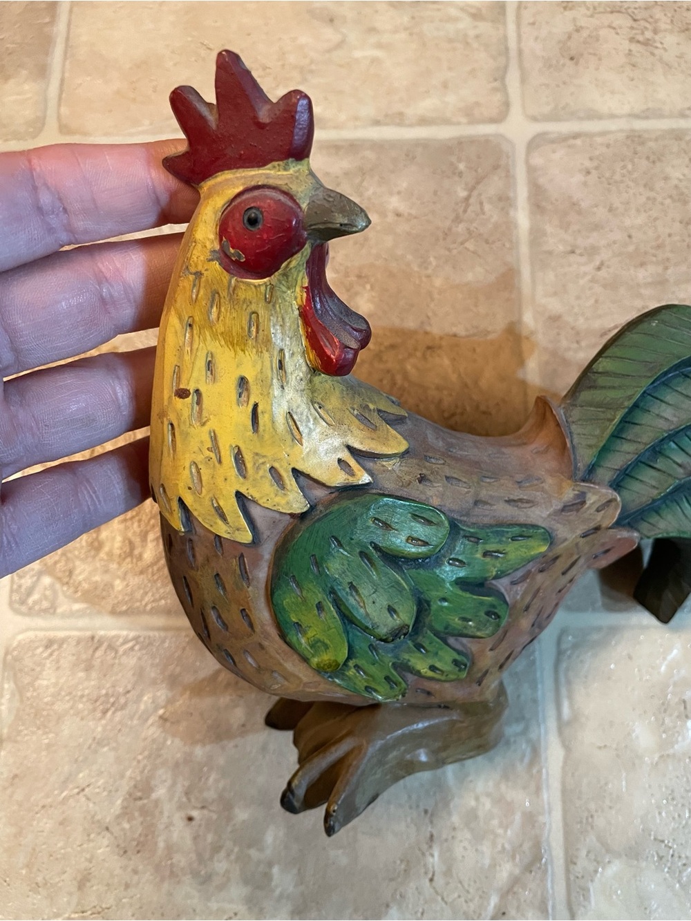 Raisin Chicken Figurine, 7”